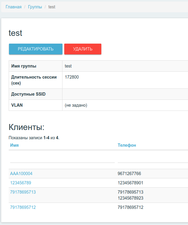 Интерфейс просмотра пользователя